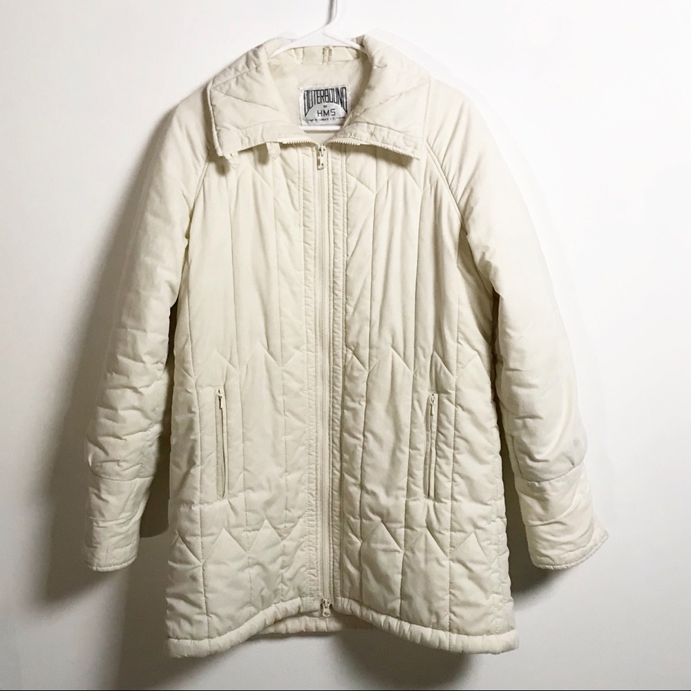 Vintage Outerbound by HMS White Puffer Jacket